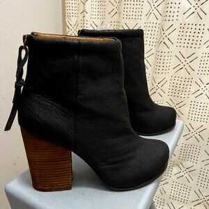 Wmns Jeffrey Campbell Havana Last Boots Black Leather Bootie Size 9